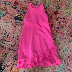 Beyond Yoga M Ruffle Dress Pink